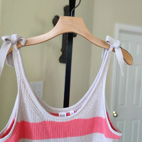 Gap Striped Tie Strap Knit Tank Top NWT - Picture 12 of 13